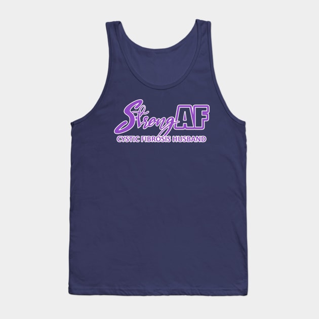 Strong AF Cystic Fibrosis Husband Tank Top by CuteCoCustom